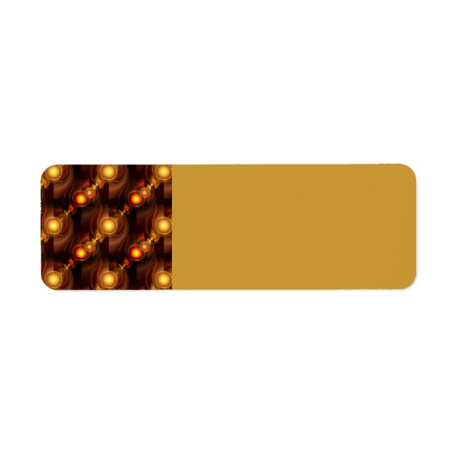 Gold Modern Boho Elegantes abstraktes Kunstmuster  (Vorne)