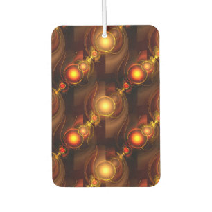 Gold Modern Boho Elegantes abstraktes Kunstmuster Autolufterfrischer