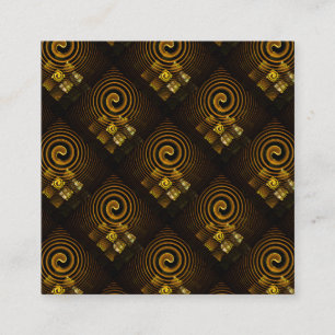 Gold Modern Boho Elegantes abstraktes Kunstmuster Begleitkarte