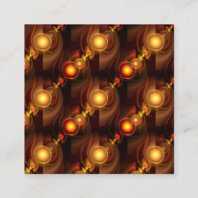 Gold Modern Boho Elegantes abstraktes Kunstmuster  Begleitkarte (Vorderseite)