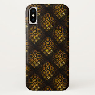 Gold Modern Boho Elegantes abstraktes Kunstmuster Case-Mate iPhone Hülle