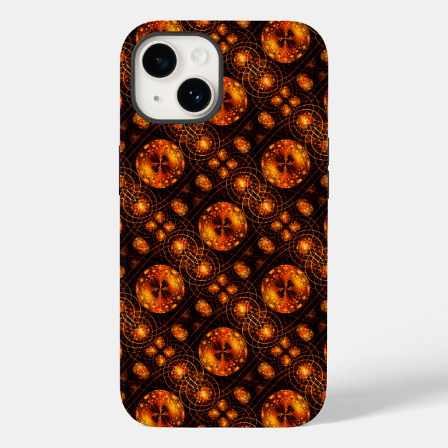 Gold Modern Boho Elegantes abstraktes Kunstmuster  Case-Mate iPhone Hülle (Rückseite)