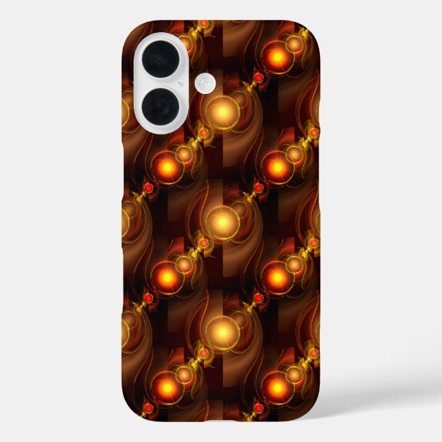 Gold Modern Boho Elegantes abstraktes Kunstmuster  Case-Mate iPhone Hülle (Rückseite)