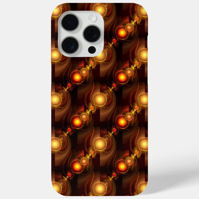 Gold Modern Boho Elegantes abstraktes Kunstmuster  Case-Mate iPhone Hülle (Rückseite)