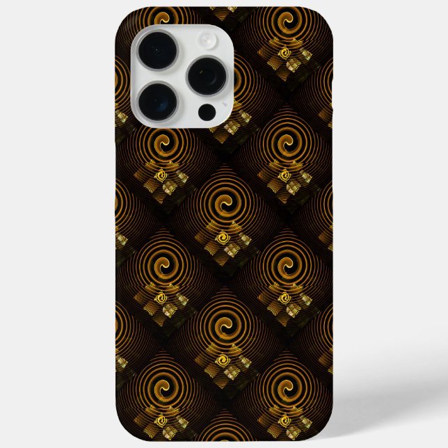 Gold Modern Boho Elegantes abstraktes Kunstmuster  Case-Mate iPhone Hülle (Rückseite)