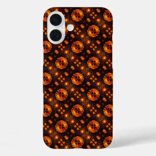 Gold Modern Boho Elegantes abstraktes Kunstmuster iPhone 16 Plus Hülle