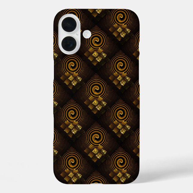 Gold Modern Boho Elegantes abstraktes Kunstmuster  Case-Mate iPhone Hülle (Rückseite)