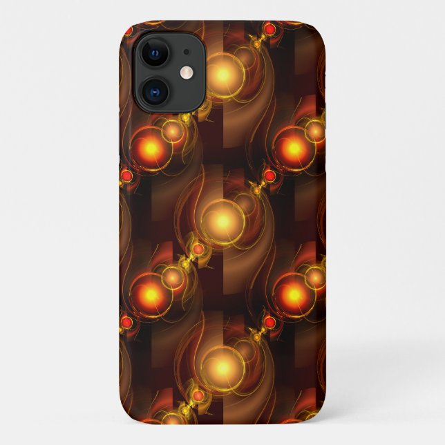 Gold Modern Boho Elegantes abstraktes Kunstmuster  Case-Mate iPhone Hülle (Rückseite)