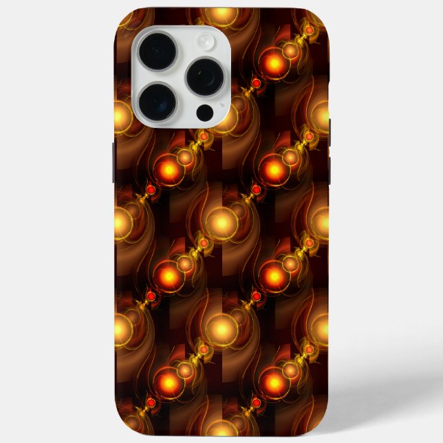 Gold Modern Boho Elegantes abstraktes Kunstmuster  Case-Mate iPhone Hülle (Rückseite)