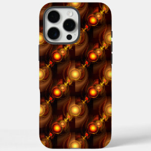 Gold Modern Boho Elegantes abstraktes Kunstmuster iPhone 16 Pro Max Hülle