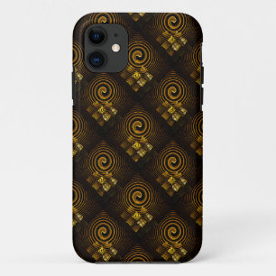 Gold Modern Boho Elegantes abstraktes Kunstmuster Case-Mate iPhone Hülle