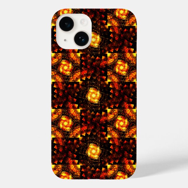 Gold Modern Boho Elegantes abstraktes Kunstmuster  Case-Mate iPhone Hülle (Rückseite)