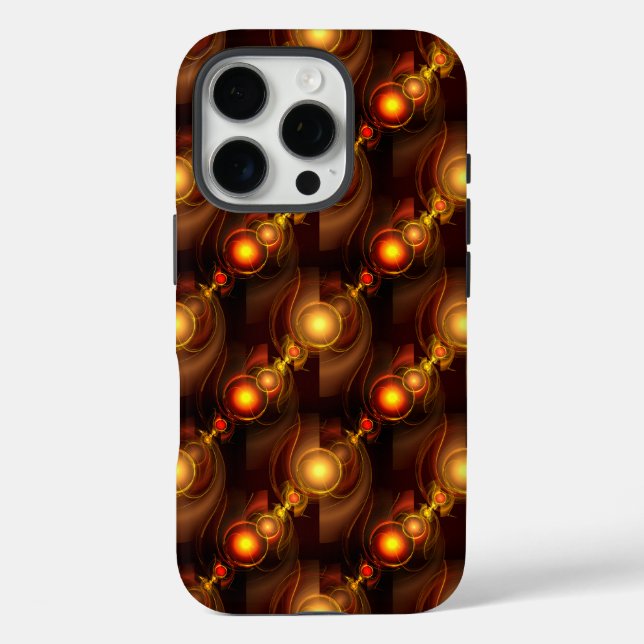Gold Modern Boho Elegantes abstraktes Kunstmuster  Case-Mate iPhone Hülle (Rückseite)