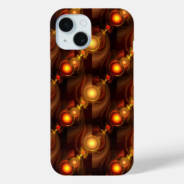Gold Modern Boho Elegantes abstraktes Kunstmuster  Case-Mate iPhone Hülle (Rückseite)
