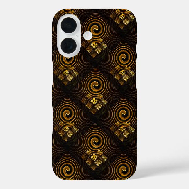 Gold Modern Boho Elegantes abstraktes Kunstmuster  Case-Mate iPhone Hülle (Rückseite)