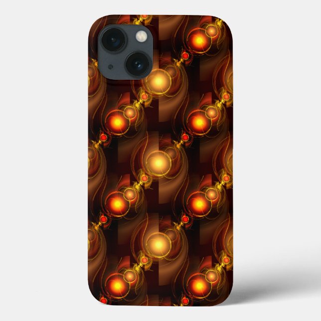 Gold Modern Boho Elegantes abstraktes Kunstmuster  Case-Mate iPhone Hülle (Rückseite)