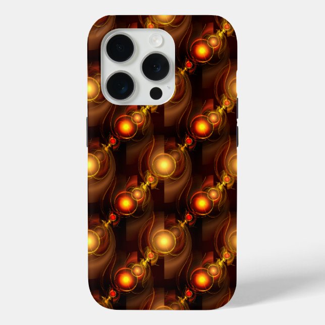 Gold Modern Boho Elegantes abstraktes Kunstmuster  Case-Mate iPhone Hülle (Rückseite)