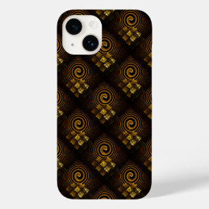 Gold Modern Boho Elegantes abstraktes Kunstmuster  Case-Mate iPhone 14 Hülle
