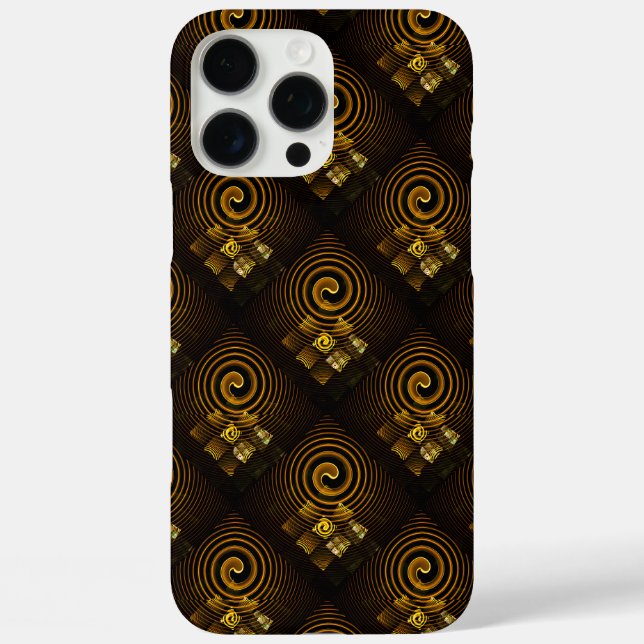 Gold Modern Boho Elegantes abstraktes Kunstmuster  Case-Mate iPhone Hülle (Rückseite)