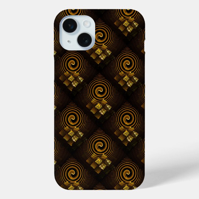 Gold Modern Boho Elegantes abstraktes Kunstmuster  Case-Mate iPhone Hülle (Rückseite)