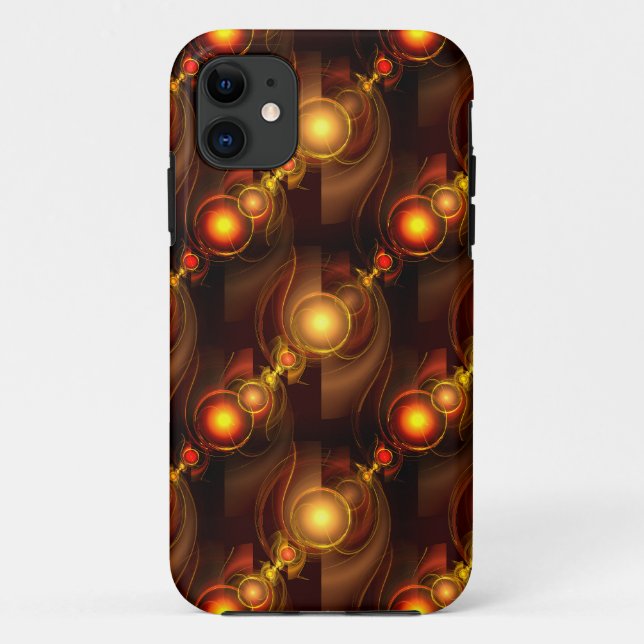 Gold Modern Boho Elegantes abstraktes Kunstmuster  Case-Mate iPhone Hülle (Rückseite)