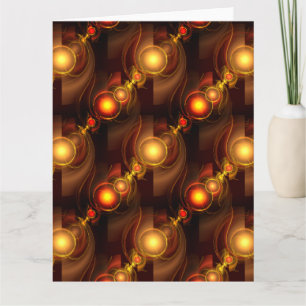 Gold Modern Boho Elegantes abstraktes Kunstmuster  Dankeskarte