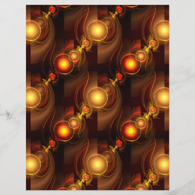 Gold Modern Boho Elegantes abstraktes Kunstmuster  Flyer (Vorne)