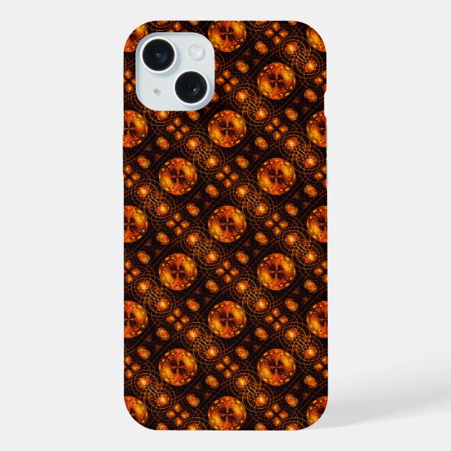 Gold Modern Boho Elegantes abstraktes Kunstmuster  iPhone Hülle (Rückseite)
