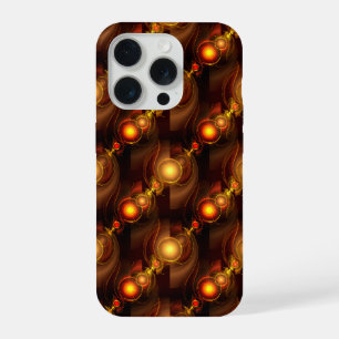 Gold Modern Boho Elegantes abstraktes Kunstmuster  iPhone 15 Pro Hülle