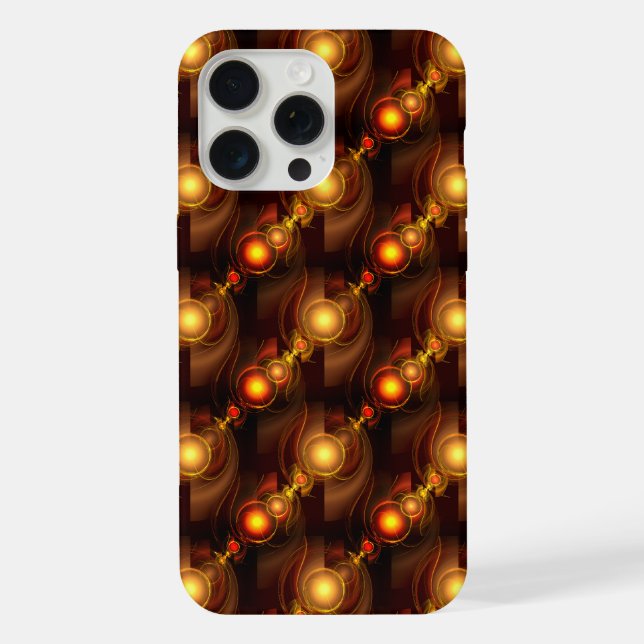 Gold Modern Boho Elegantes abstraktes Kunstmuster  iPhone Hülle (Rückseite)