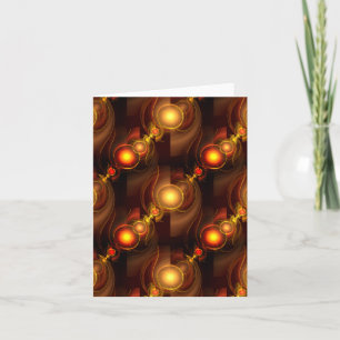 Gold Modern Boho Elegantes abstraktes Kunstmuster  Karte