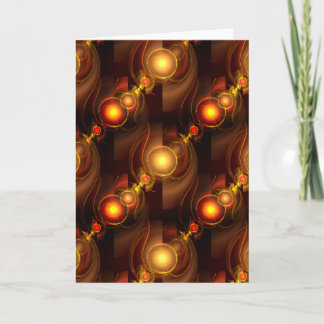 Gold Modern Boho Elegantes abstraktes Kunstmuster  Karte