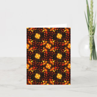 Gold Modern Boho Elegantes abstraktes Kunstmuster  Karte