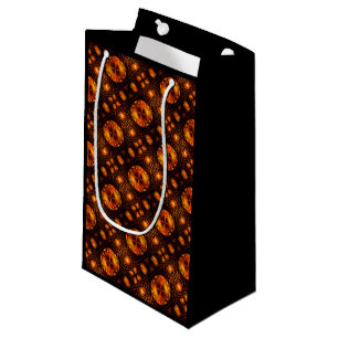 Gold Modern Boho Elegantes abstraktes Kunstmuster Kleine Geschenktüte
