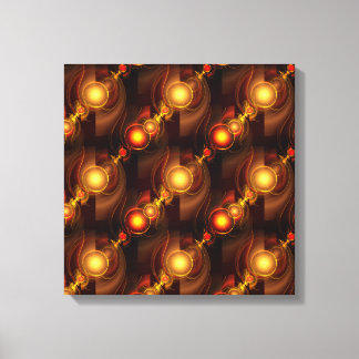 Gold Modern Boho Elegantes abstraktes Kunstmuster Leinwanddruck
