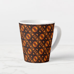 Gold Modern Boho Elegantes abstraktes Kunstmuster Milchtasse