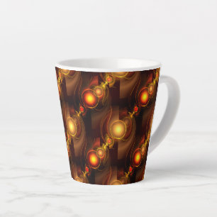 Gold Modern Boho Elegantes abstraktes Kunstmuster Milchtasse