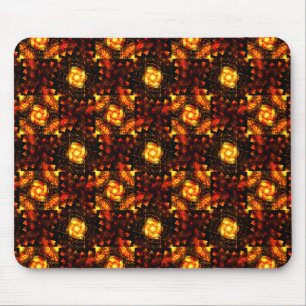 Gold Modern Boho Elegantes abstraktes Kunstmuster Mousepad