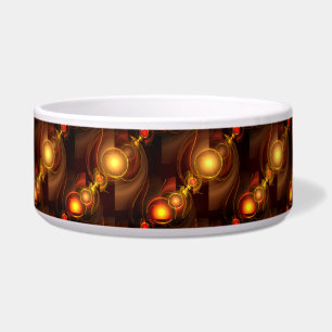 Gold Modern Boho Elegantes abstraktes Kunstmuster Napf