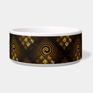 Gold Modern Boho Elegantes abstraktes Kunstmuster  Napf