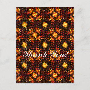 Gold Modern Boho Elegantes abstraktes Kunstmuster  Postkarte