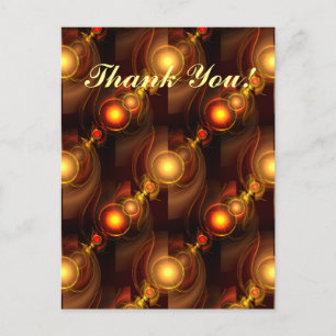 Gold Modern Boho Elegantes abstraktes Kunstmuster Postkarte