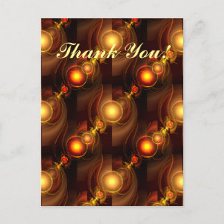 Gold Modern Boho Elegantes abstraktes Kunstmuster  Postkarte