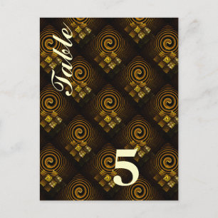 Gold Modern Boho Elegantes abstraktes Kunstmuster Postkarte