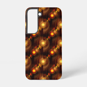 Gold Modern Boho Elegantes abstraktes Kunstmuster  Samsung Galaxy Hülle