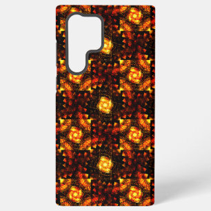 Gold Modern Boho Elegantes abstraktes Kunstmuster  Samsung Galaxy Hülle
