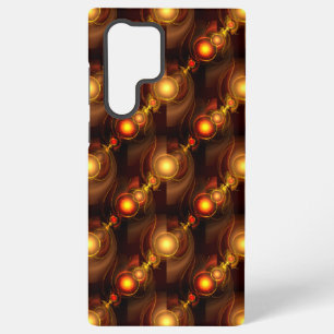 Gold Modern Boho Elegantes abstraktes Kunstmuster Samsung Galaxy Hülle