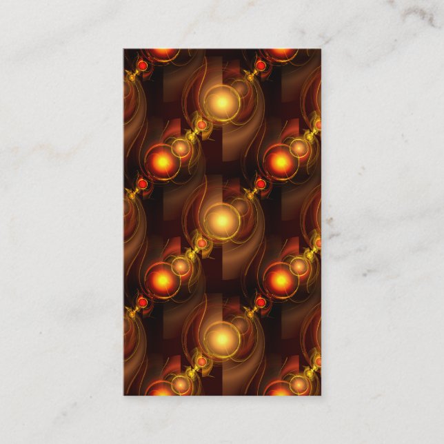 Gold Modern Boho Elegantes abstraktes Kunstmuster  Visitenkarte (Vorderseite)