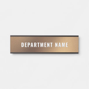Gold Modern Simple Department Name Door Sign Türschild