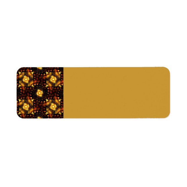 Gold Moderne Boho Elegante Abstrakte Kunst Muster  (Vorne)